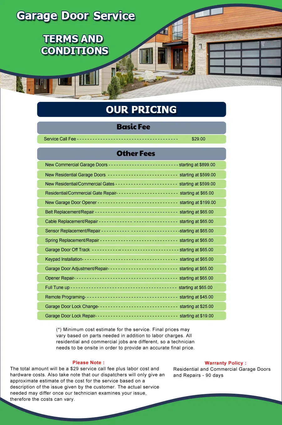 Neighborhood Garage Door Houston, TX 713-936-4626